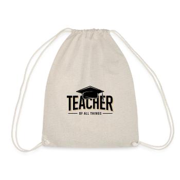 Teacher Teacher School Profession - Drawstring Bag - nature - Front