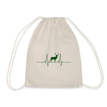 Battement de cœur de cerf Fréquence cardiaque Heartline - Sac de sport léger - nature - Devant
