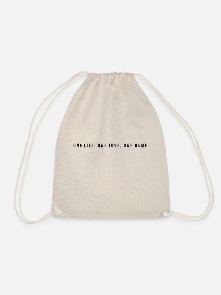 One Life. One Love. One Game. - Turnbeutel - Natur