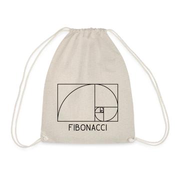 Fibonacci Spirale Goldener Schnitt - Turnbeutel - Natur - Vorne