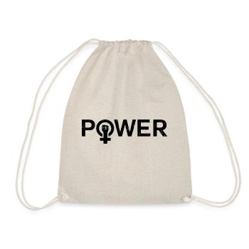 Girl Power Frauenpower Feminismus - Turnbeutel - Natur - Vorne