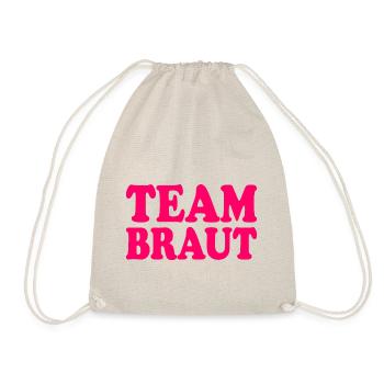 Team braut - Turnbeutel - Natur - Vorne