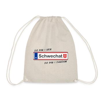 Schwechat - do bin i her - do bin i dahoam - Turnbeutel - Natur - Vorne