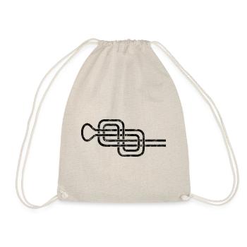 Double aft knot, climbing, sports, knots - Drawstring Bag - nature - Front
