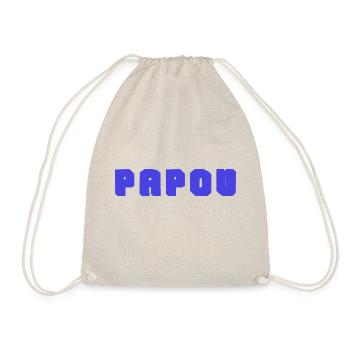 PAPOU. PAPA. FÊTE DES PÈRES. BONNE FÊTE PAPA - Sac de sport léger - nature - Devant