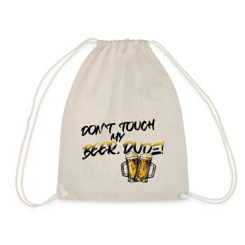 NE TOUCHE PAS À MA BIÈRE, MEC ! - Sac de sport léger - nature - Devant