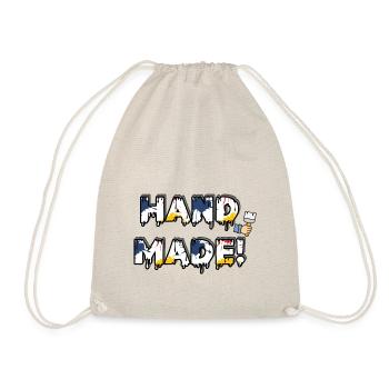 Hand Made 😄 Mit meinen Händen! - Turnbeutel - Natur - Vorne