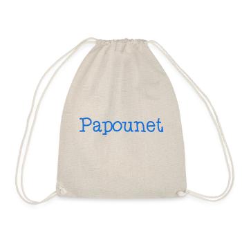 PAPOUNET. PAPA. FÊTE DES PÈRES. BONNE FÊTE PAPA - Sac de sport léger - nature - Devant