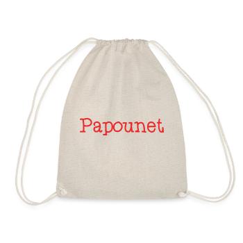 PAPOUNET. PAPA. FÊTE DES PÈRES. BONNE FÊTE PAPA - Sac de sport léger - nature - Devant