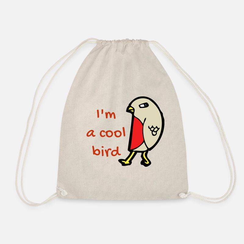 I´m a cool bird Vogel Geschenk Singvogel Haustier - Turnbeutel - Natur