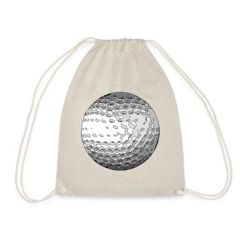 golf ball - Drawstring Bag - nature - Front