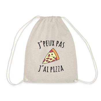 Ich kann keine Pizza essen - Turnbeutel - Natur - Vorne