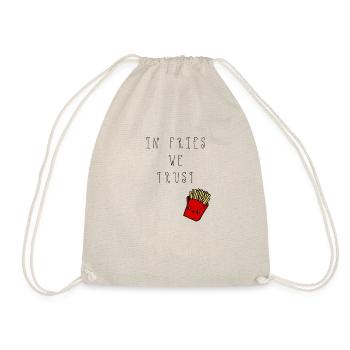 IN FRIES WE TRUST Pomme's Fashion Style Fashion - Drawstring Bag - nature - Front