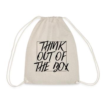 Think out of the box Motiv Style Design - Turnbeutel - Natur - Vorne