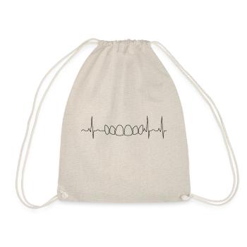 EKG jaw teeth dentist dental laboratory dentistry - Drawstring Bag - nature - Front