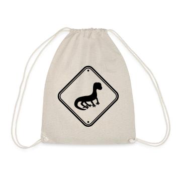 Attention attention prudence signe bouclier silhouette - Sac de sport léger - nature - Devant