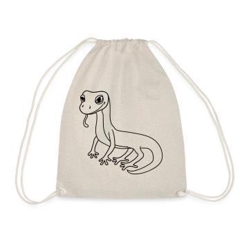 gecko lizard lizard snake reptile blindfuck - Drawstring Bag - nature - Front