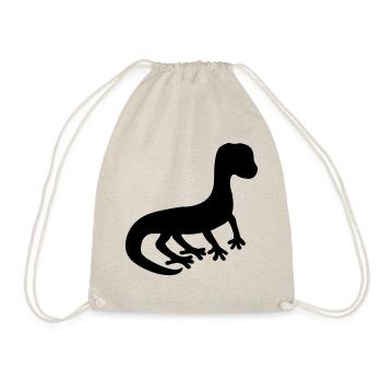silhouette ombre lézard gecko serpent - Sac de sport léger - nature - Devant