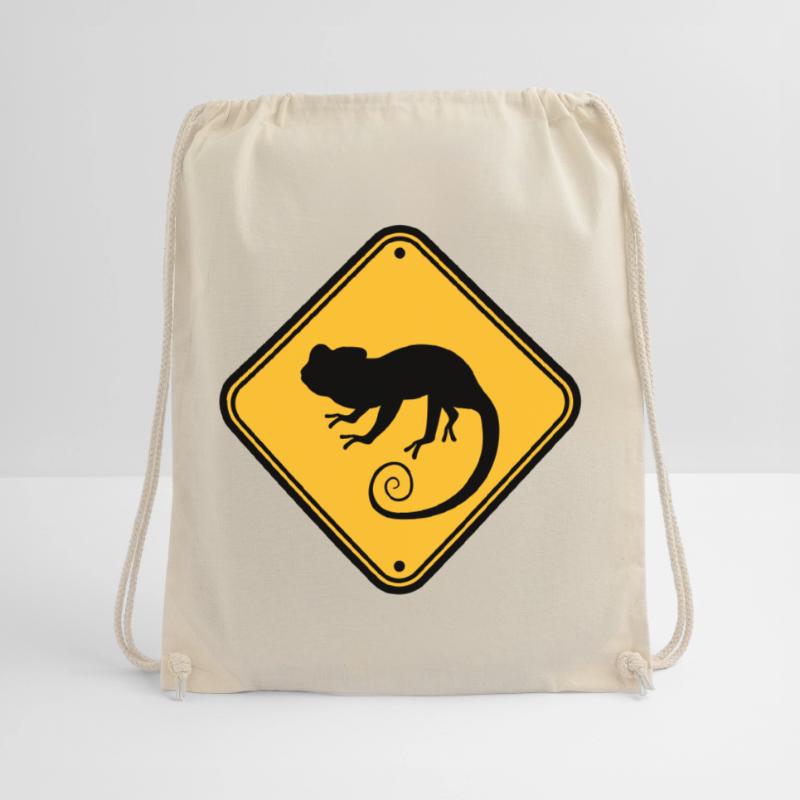 shield note caution warning caution danger con Drawstring Bag