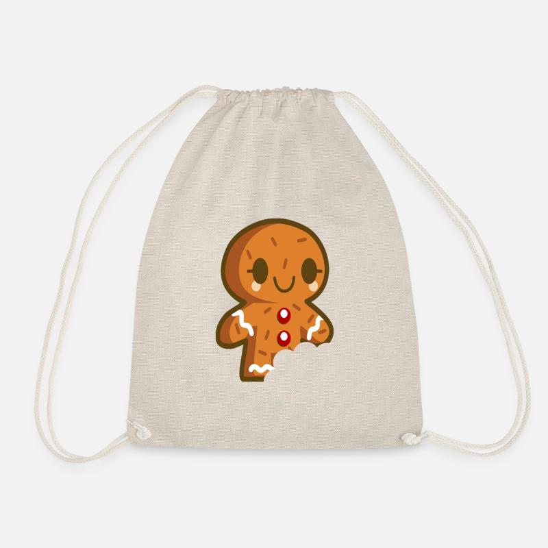 Lebkuchenmann - Gingerbread man - Turnbeutel - Natur