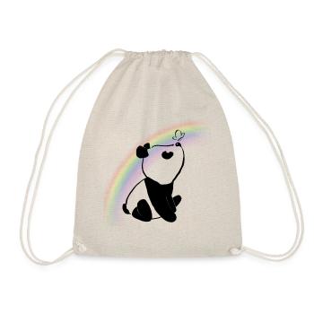 panda - Drawstring Bag - nature - Front