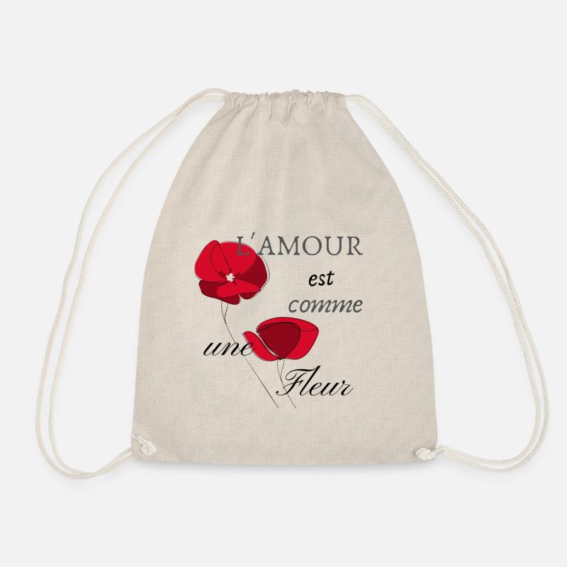 L'amour est comme une fleur - Sac de sport léger - nature