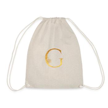 Initial letter G - Drawstring Bag - nature - Front