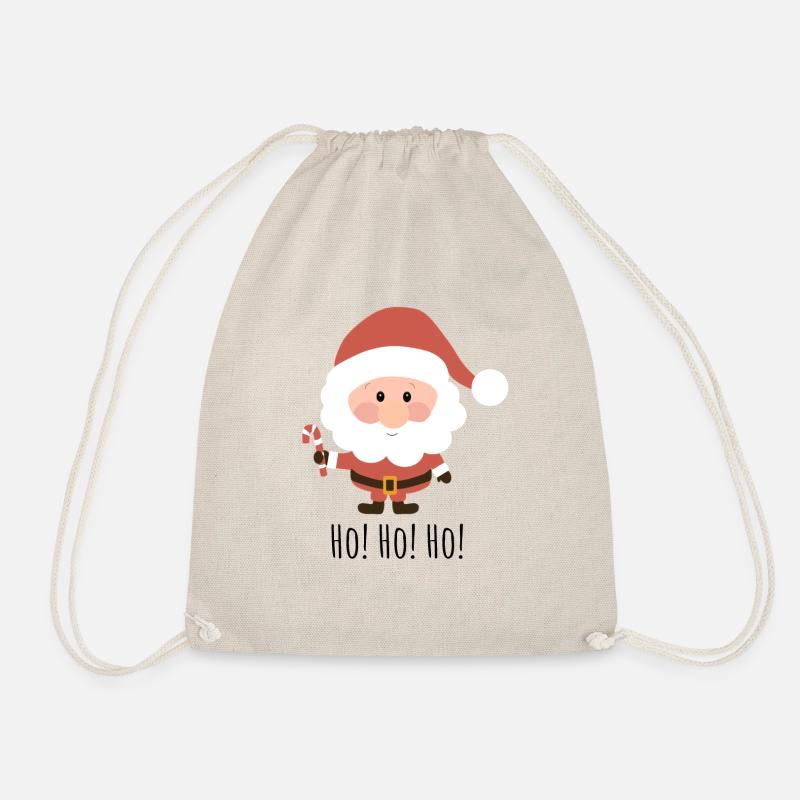 Ho! Ho! Ho! - Drawstring Bag - nature