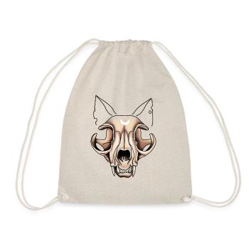 Crâne de chat - Sac de sport léger - nature - Devant