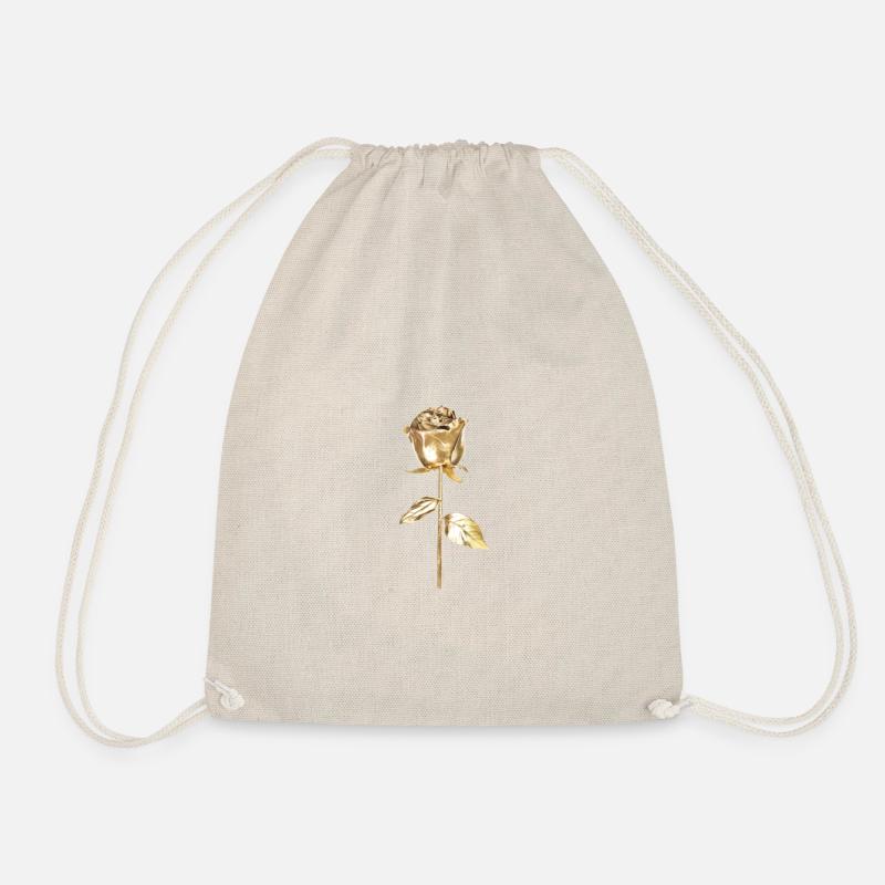 My golden rose on you! - Drawstring Bag - nature
