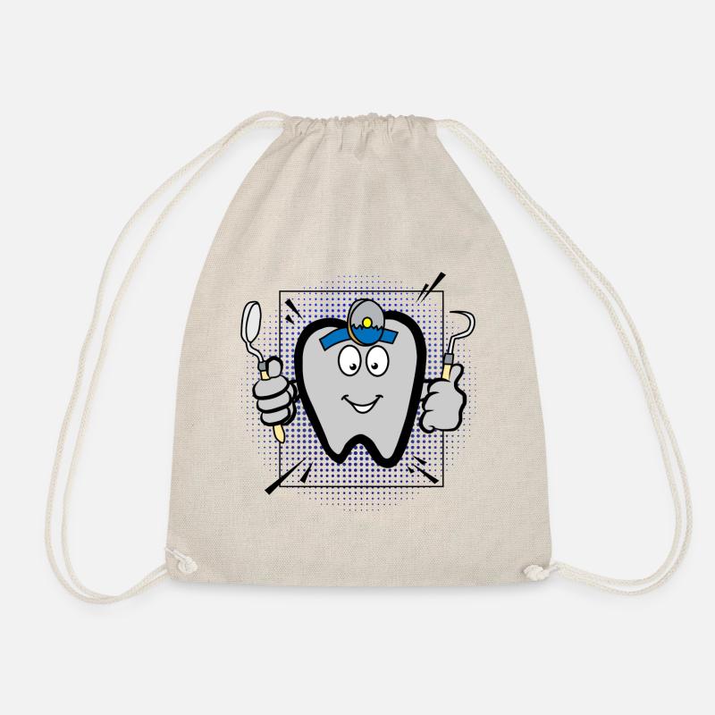 Dentist Zahnarzt Zahn Geschenk - Turnbeutel - Natur