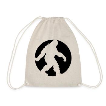 circle round logo going running sideways bigfoo - Drawstring Bag - nature - Front