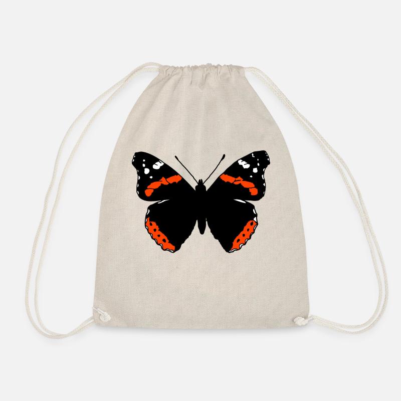 Admiral Schmetterling - Turnbeutel - Natur