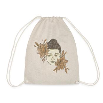 Bouddha avec des fleurs - Sac de sport léger - nature - Devant