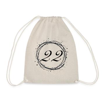 22 - Drawstring Bag - nature - Front