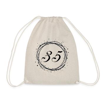 35 - Drawstring Bag - nature - Front