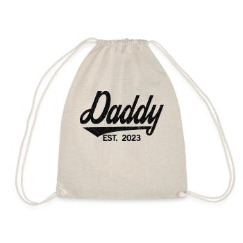 Papa est. 2023, Papa en devenir, annonce de grossesse - Sac de sport léger - nature - Devant