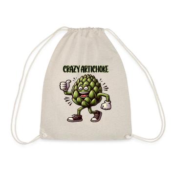 Crazy Veggies: Artichoke Power Walker Thumbs Up - Turnbeutel - Natur - Vorne