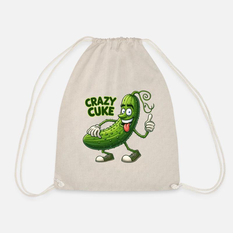 Crazy Veggies: Spiky Hairy Cuke Thumbs Up - Turnbeutel - Natur