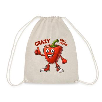 Crazy Veggies: Bell Pepper With Thumbs Up - Turnbeutel - Natur - Vorne