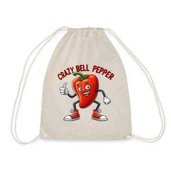 Crazy Veggies: Bell Pepper With Thumbs Up - Turnbeutel - Natur - Vorne