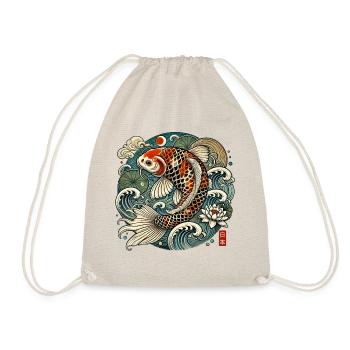 Japanese Koi Carp - Drawstring Bag - nature - Front