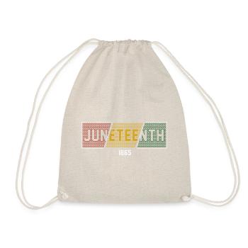 Juneteenth Black History Day Pride Gift - Drawstring Bag - nature - Front