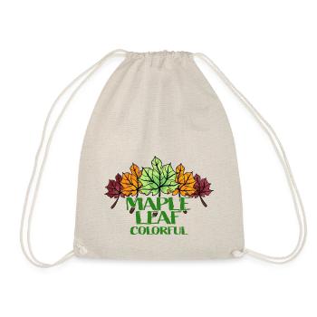 Maple Leaf Colorful - Drawstring Bag - nature - Front