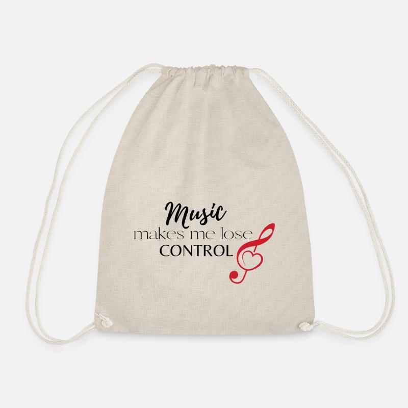 Music makes me lose Control - Drawstring Bag - nature