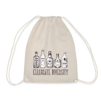 Célébrez la diversité des bouteilles d’alcool - Sac de sport léger - nature - Devant
