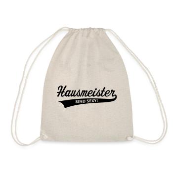 Hausmeister Sind Sexy! (Facility Manager / Black) - Turnbeutel - Natur - Vorne