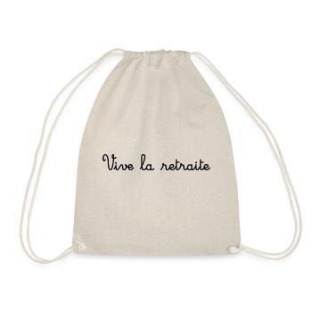 RETRAITE. RETRAITE. RETRAITEE. SENIOR. MAMIE. PAPY - Sac de sport léger - nature - Devant