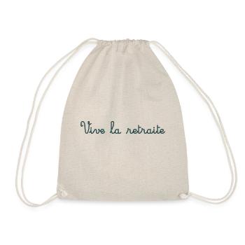 RETRAITE. RETRAITE. RETRAITEE. SENIOR. MAMIE. PAPY - Sac de sport léger - nature - Devant