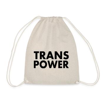 Trans power - Turnbeutel - Natur - Vorne